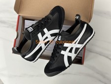 2025 Onitsuka Tiger Mexico 66 Men's Women's Casual Shoes Black/White Retro Flats
