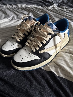 travis scott x fragment air jordan 1 lows 195244041428| eBay