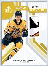 Mavrik Bourque 2021-22 SP Game Used CHL New Style Gold Patch /49 #NS-MB