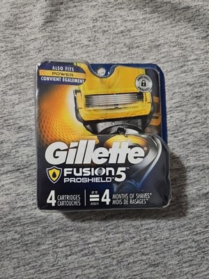 Gillette Fusion5 Proshield Men's,  - 4 Pack, Yellow blades 