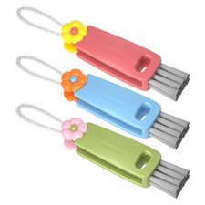 3 in 1 Cup Lid Gap Cleaning Brush Set, Multifunctional 3 Pcs, Multicolor