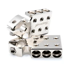 Pair ILL Customz Battery Terminals 0 Gauge 6 Input SAE Top Post Clamp