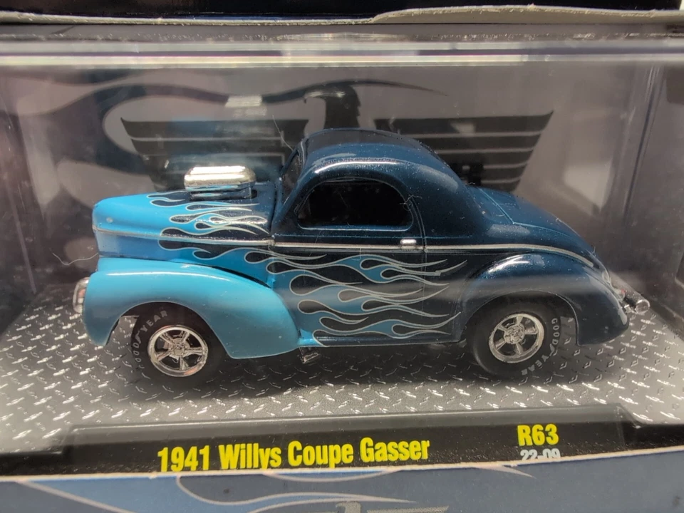 M2 MACHINES 1941 WILLYS COUPE GASSER R63  1/64 NIB 2022  - Image 2 of 4