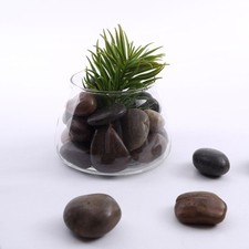ASSORTED BROWN 2 lbs Natural Gravel Pebble Stones Decorative Party Vase Fillers
