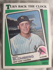 1988 Topps - Turn Back The Clock Ron Blomberg #663