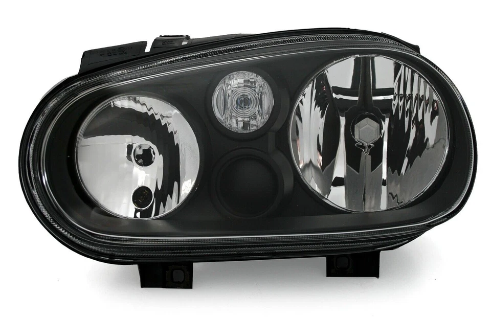 Phare Noir Véritable Verre Gauche + Droit Pour VW GOLF IV 4 1997-2003 - Bild 2 von 4