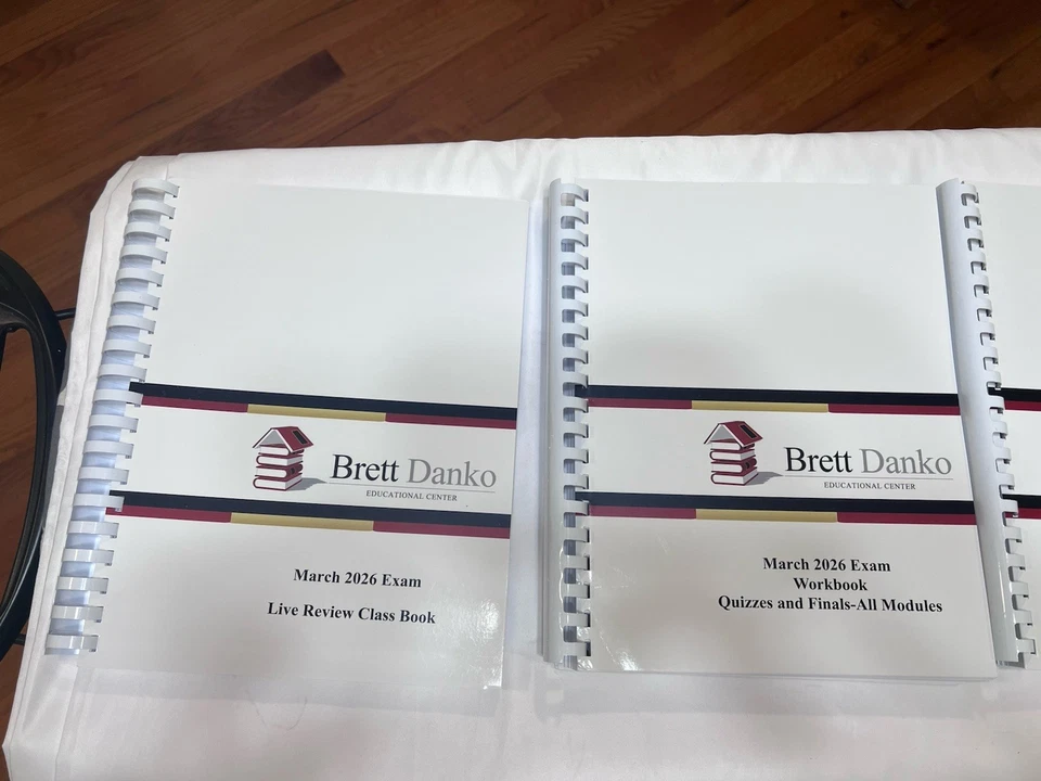 Brand New $1300 March 2026 CFP Exam Brett Danko Live Review Study Material - Image 3 of 4