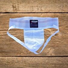 SafeTgard Men white athletic supporter jock strap jockstraps size M L XL