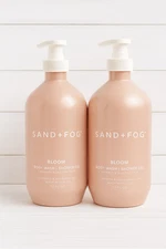 SAND + FOG (2-PK!) "BLOOM" Shower Gel & Body Wash W/Aloe - JUMBO! - 32 Oz. EA!