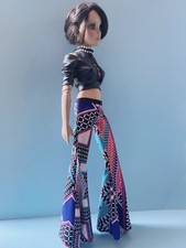 Cold Shoulder Leather Crop Top Farrago Pant Separates Fit Hasbro Lorifina Doll