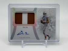 2021 Flawless Collegiate SAM EHLINGER Rookie Patch AUTO #23/25 - TEXAS RC