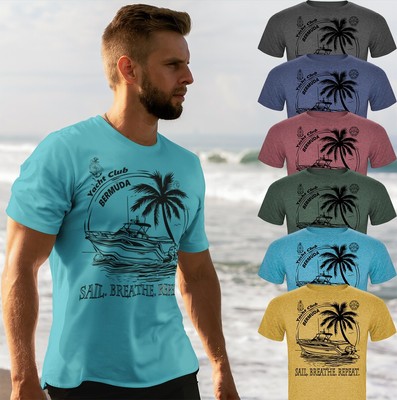 Yacht Boat T-shirt / Boating Yachting Captain Skipper Nautical Travel Bermuda