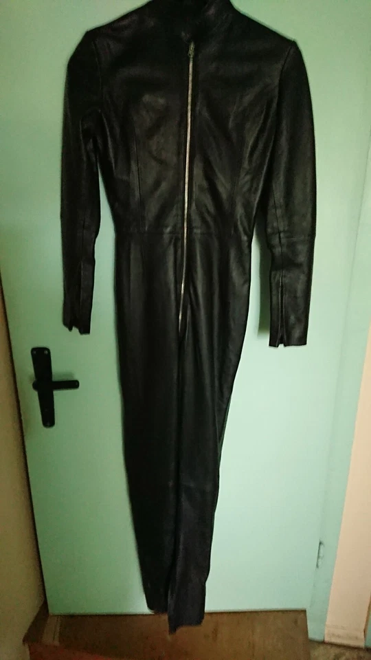 Crazy Outfits-Catsuit, Nappaleder, schwarz, Größe 36 von einer Domina - Bild 3 von 4