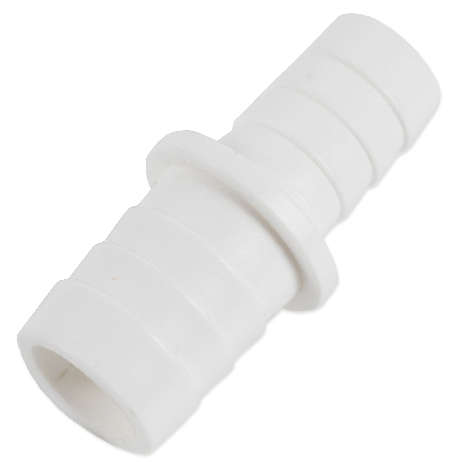 WASHING MACHINE OUTLET CONNECTOR 17mm x 22mm White Plastic Drain Hose