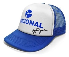 AYRTON SENNA - NACIONAL - F1 - Blue  White TRUCKER HAT - Curved Visor - NEW