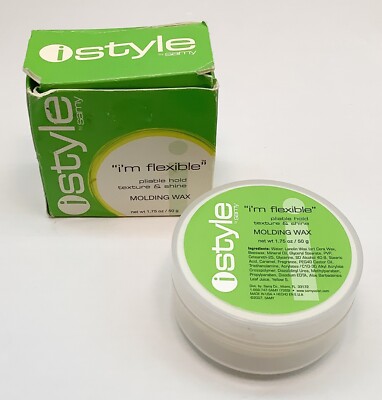 I Style by Samy I m Flexible Pliable Hold Textures & Shines 1.75oz Molding Wax