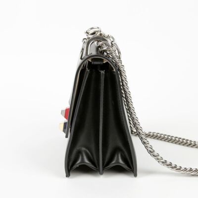 フェンディ レザー カン I ミニ ショルダーバッグ 8M0381 Fendi Small Black Leather Kan I Shoulder Bag Crossbody