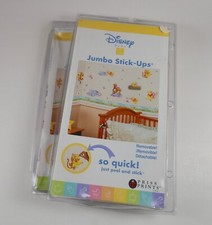 2x Vintage Disney Baby Jumbo Stick-Ups. 25 Self-stick Pooh Tigger Piglet