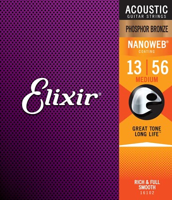 ELIXIR 16102 Nanoweb Phosphor Bronze 013-056