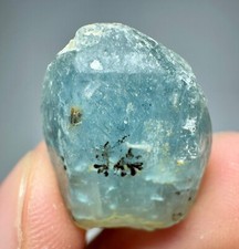 Cristal afghan bleu fluorescent 28 carats haut bien terminé @AFG