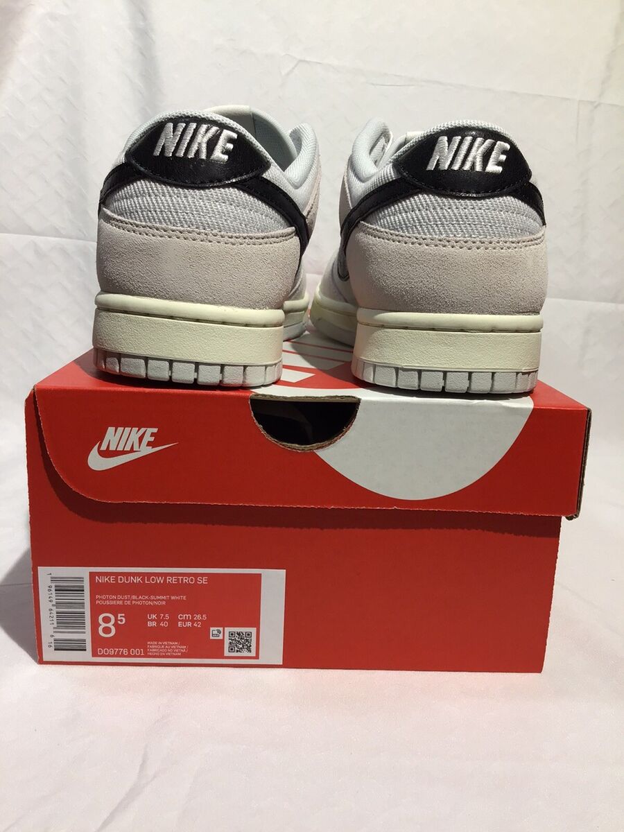 Nike Dunk Low Retro SE Photon Dust/Black-Summit White Men's Nike Dunk Low Retro SE Photon Dust/Black-Summit White Men's
