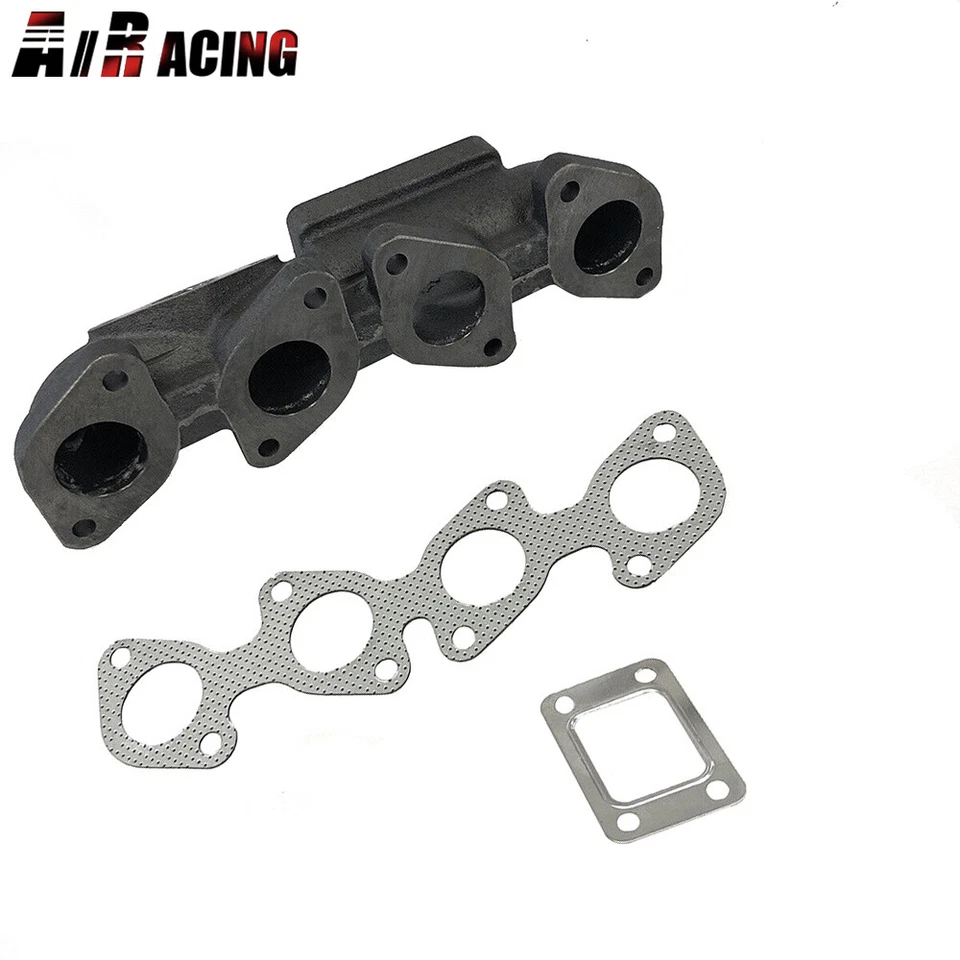 1x Colector turbo de hierro fundido T3 de 4 pernos de acero inoxidable para Volkswagen Golf 87-92 Foto 2 de 4