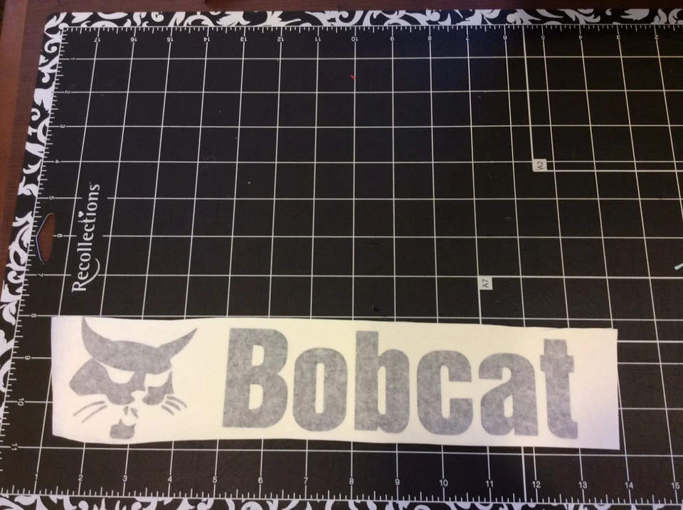 AFTERMARKET Decal Bobcat Back Door Back Skid Steer Decal Sticker in Black - 12"