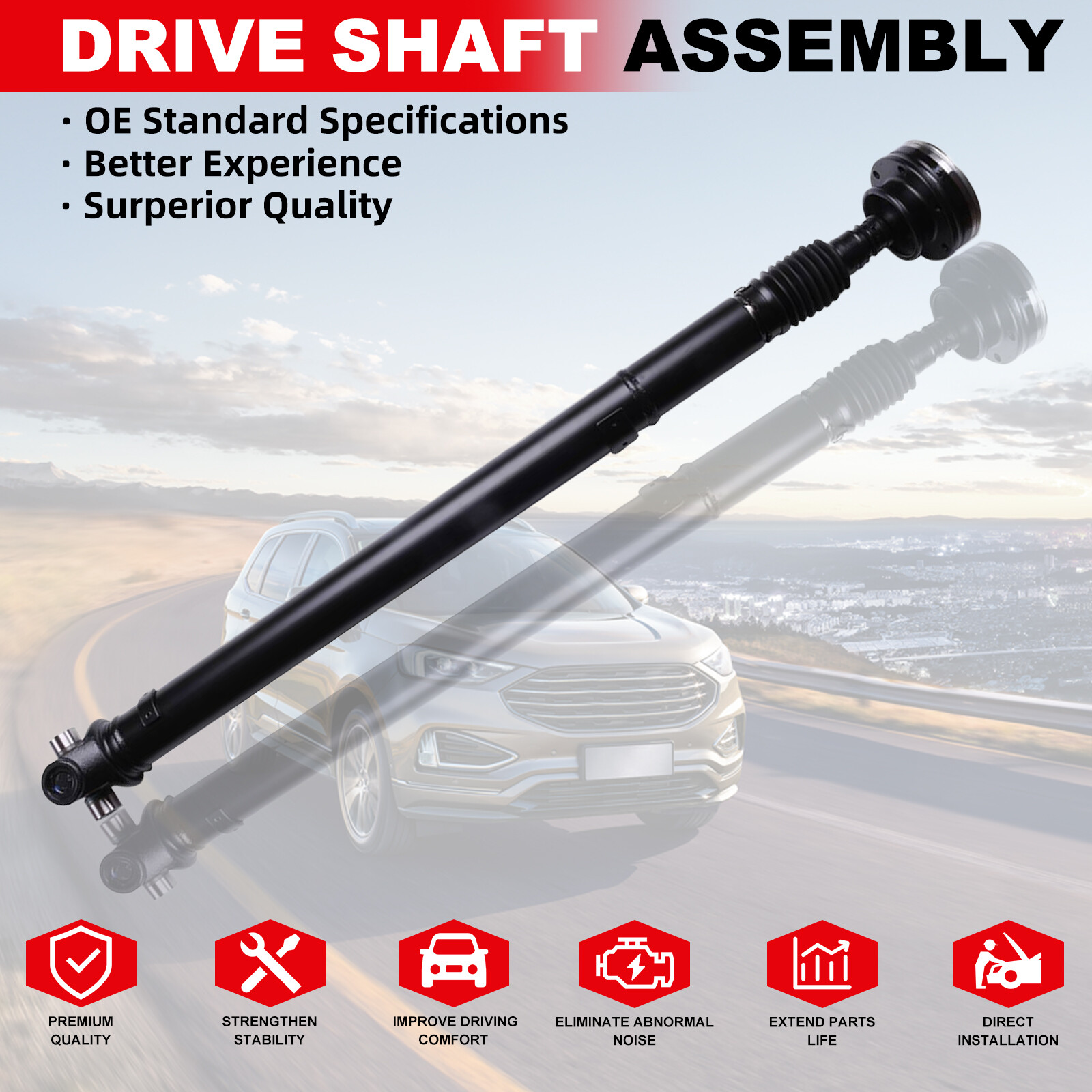 Front Driveshaft Prop Shaft Assembly For Jeep Grand Cherokee 4.0L Auto 1999-2004