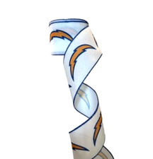 2.5" Wired Chargers Football Sports Team Ribbon 10 Yard Roll
