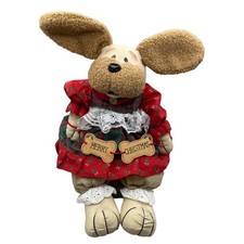 VTG See Video Animatronics Dog Barks Christmas Songs Shelf Sitter Plush Stuffed