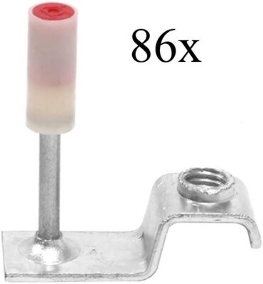 M8 Concrete Ceiling Nail Clip Nails for Nail Gun Ceiling Fasten Too: 86pc Z Type