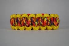 550 Paracord Survival Bracelet Cobra Yellow/Phoenix Rising "Made in the USA"