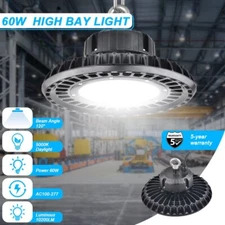 60W Super Bright Warehouse LED UFO High Bay Light Factory Store GYM Light