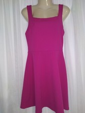 She & Sky Strappy Fuschia Mini Dress Sz M