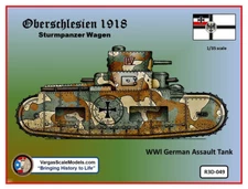 1/35  Sturmpanze Tank  WW1, VSC, Tamiya, Meng, Resicast, Takom, CSM