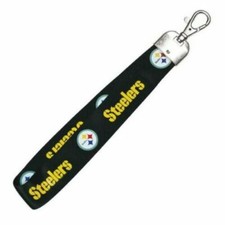 NFL Pittsburgh Steelers Wristlet Lanyard Keychain Officially Licensed