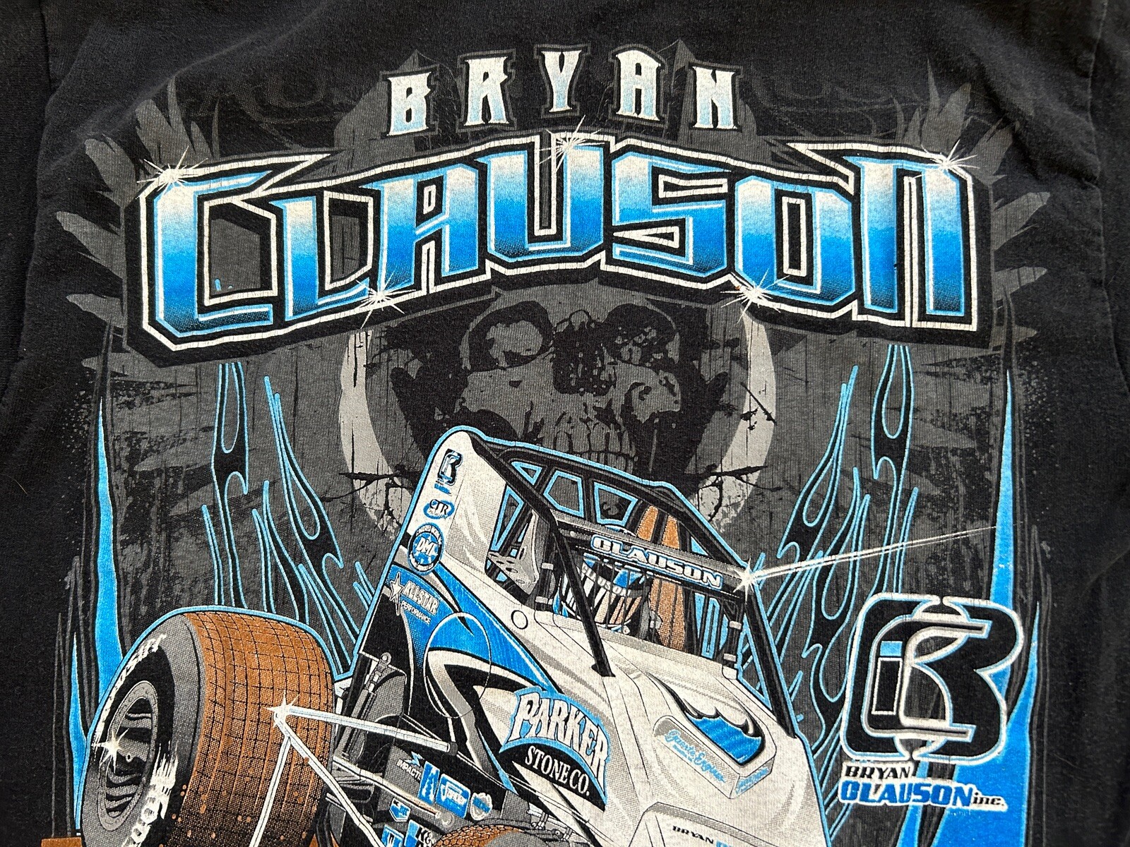 Bryan Clauson Sprint Car Racing T Shirt Vtg Y2K Midget Sprint Car