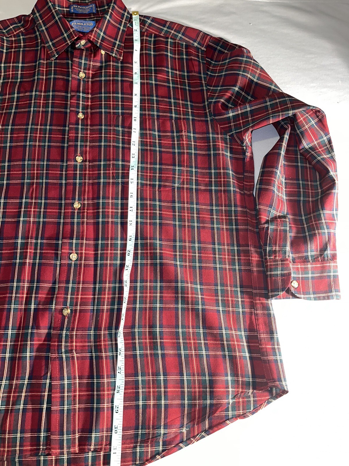 Pendleton Virgin Wool Shirt Button Long Sleeve Fl… - image 6