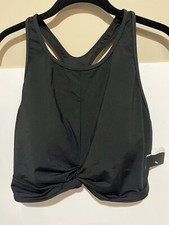 Women's Spyder 2-piece bathing suit Black size XL Two Piece Swimsuit Beach New