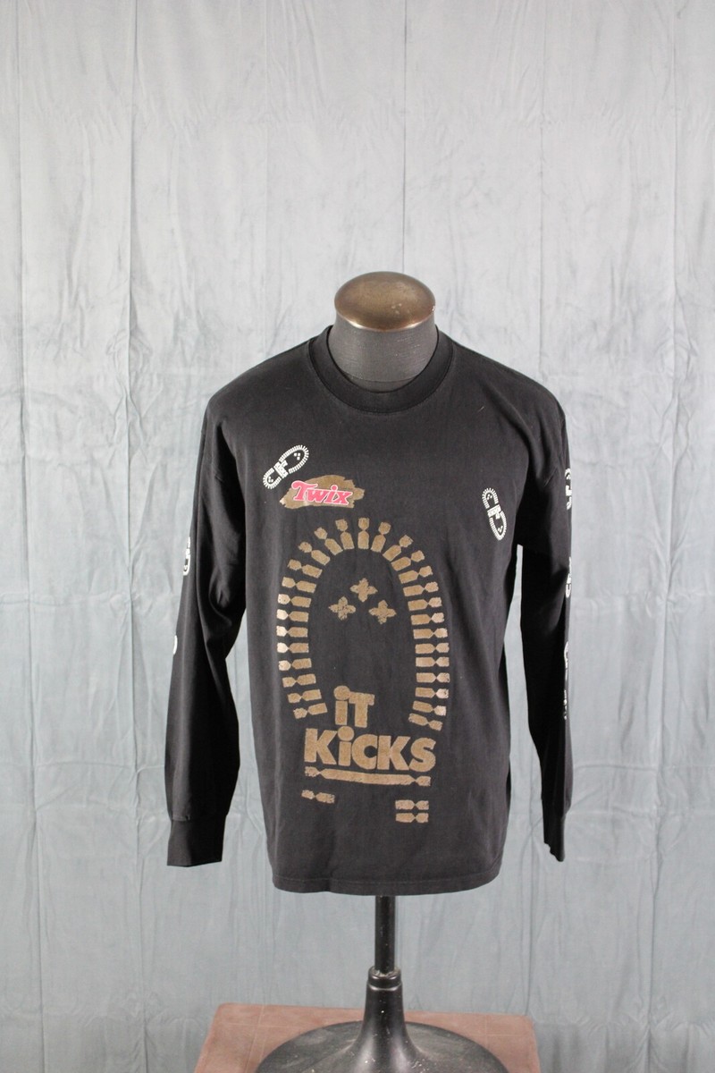 Vintage Graphic Shirt - Twix It Kicks Long Sleeve - Men's Large | eBay