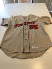 Game Worn Used Miami Red Hawks Baseball Jersey Size 50 #35