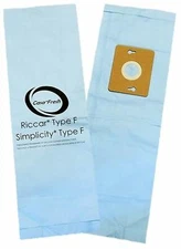 6 Replacement Type F Vacuum Bags for Riccar Supralite RSL1A RSL3 RSL4 RSL5 R10E 