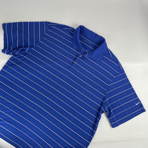 Nike Golf Polo Shirt XXL Blue Mens 