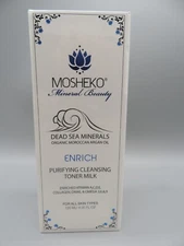 Mosheko Mineral Beauty Dead Sea Minerals Purifying Cleansing Toner Milk SEALED