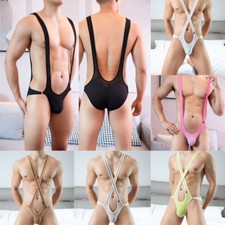 Men's Borat Mankini Thong Sling Shot Underwear Swimsuit Lingerie Bikini Briefs +