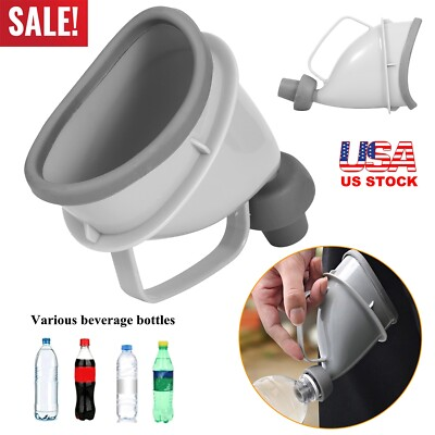 #ad #ad Unisex Portable Potty Pee Funnel Emergency Urinal Device Outdoor Camping Toilet $9.99