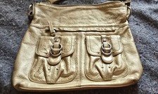 Vtg Stone Mountain leather tan purse