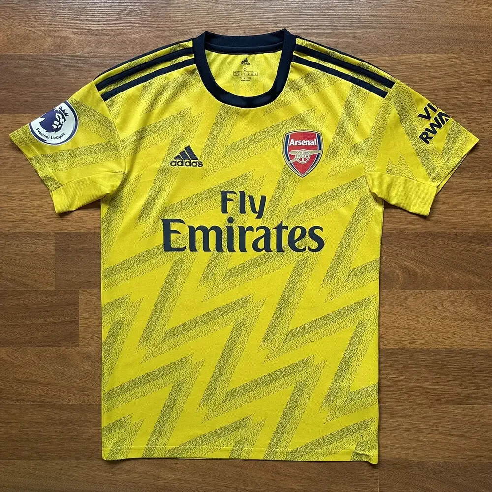 ARSENAL ADIDAS 2019/2020 FOOTBALL AWAY JERSEY #14 AUBAMEYANG SIZE