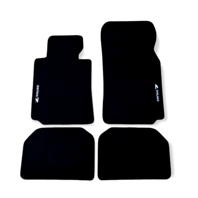 Car Floor Mats Velour For BMW 7 E38 Waterproof Black Carpet Rugs Auto Liners New