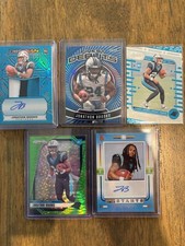 2024 Panini Obsidian - RC Jumbo Jersey Auto Jonathon Brooks #214 Blue /25 *READ*